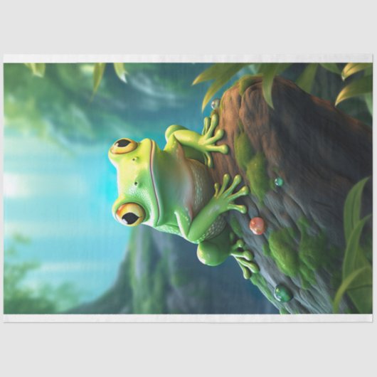 Frosch 2 Dekoupage Paper Seidenpapier (Vorderseite)