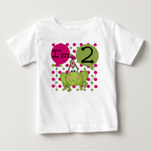 Frosch 2. Geburtstag Rosa Baby T-shirt