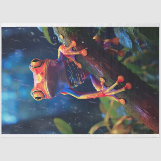 Frosch 3 Decoupage Paper Seidenpapier (Vorderseite)