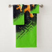 Frosch 3 fasste Tuch-Set ein Badhandtuch Set (Insitu)
