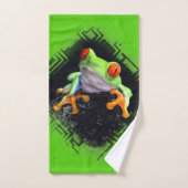 Frosch 3 fasste Tuch-Set ein Badhandtuch Set (Handtuch)