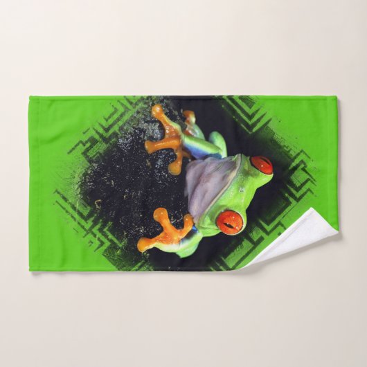 Frosch 3 fasste Tuch-Set ein Badhandtuch Set (Handtuch)