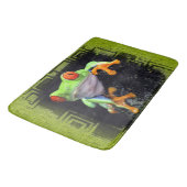 Frosch 3 fasste Wahlen ein Badematte (Schrägansicht)