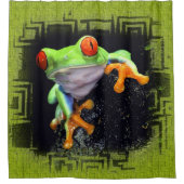 Frosch 3 Optionen Duschvorhang (Vorderseite)