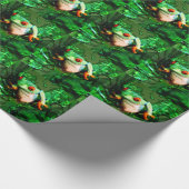 Frosch 4 Wrapping Paper Geschenkpapier (Ecke)