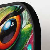 Frosch Abstrakte Blütenfrösche Personalisiert Pickleball Schläger (Linke Seite)