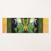 Frosch Admiring Lotus Blume Personalisiert Yogamatte (Vorderseite (Horizontal))