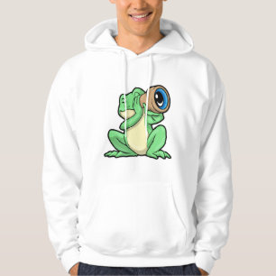 Frosch als Astronomie mit Teleskop Hoodie