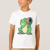 Frosch als Astronomie mit Teleskop T-Shirt (Vorderseite)