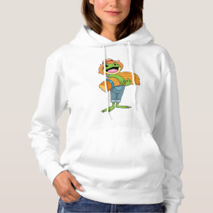 Frosch als Bauer mit Stroh Hoodie
