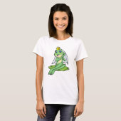 Frosch als Braut bei Hochzeit mit Krone T-Shirt (Vorne ganz)