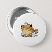 Frosch als Doktor mit Doctor's Coat Button (Vorne & Hinten)