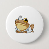 Frosch als Doktor mit Doctor's Coat Button (Vorderseite)