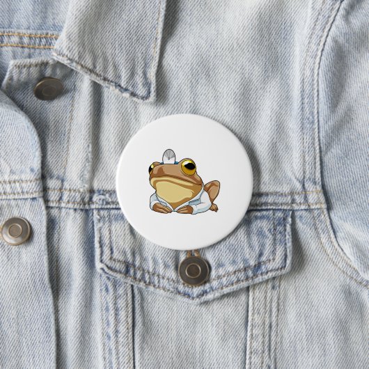 Frosch als Doktor mit Doctor's Coat Button (Beispiel)