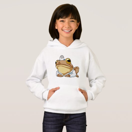 Frosch als Doktor mit Doctor's Coat Hoodie (Vorne ganz)