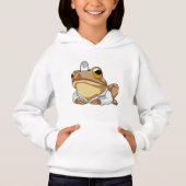 Frosch als Doktor mit Doctor's Coat Hoodie (Vorderseite)