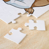 Frosch als Doktor mit Doctor's Coat Puzzle (Seite)