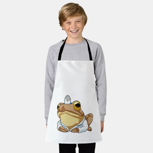 Frosch als Doktor mit Doctor's Coat Schürze (Getragen)