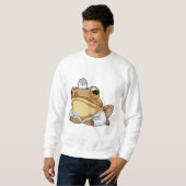 Frosch als Doktor mit Doctor's Coat Sweatshirt (Vorne ganz)