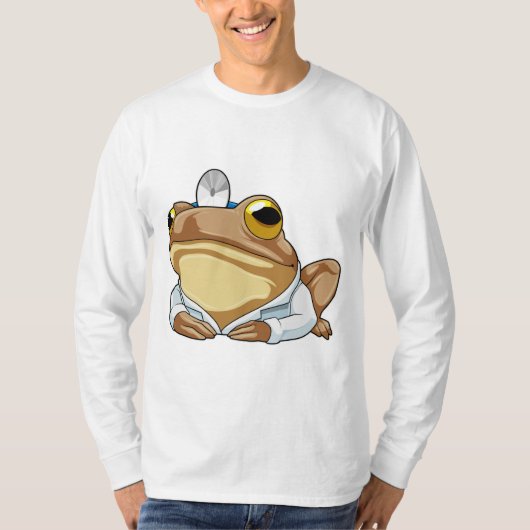 Frosch als Doktor mit Doctor's Coat T-Shirt (Vorderseite)