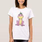 Frosch als Einhorn T-Shirt (Vorderseite)