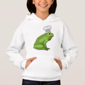 Frosch als Koch mit Koch Hut Hoodie (Vorderseite)