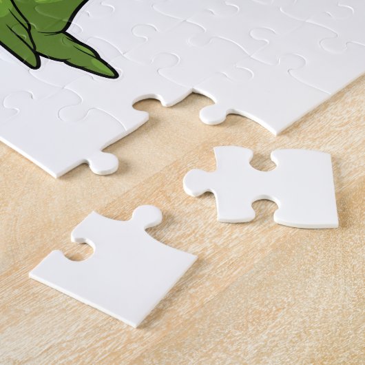 Frosch als Koch mit Koch Hut Puzzle (Seite)