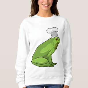 Frosch als Koch mit Koch Hut Sweatshirt