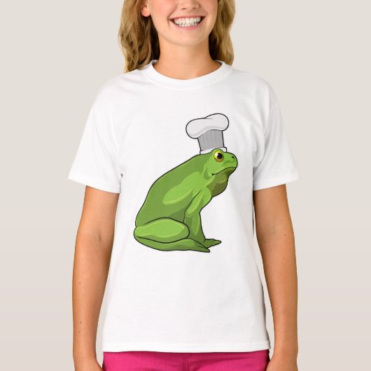 Frosch als Koch mit Koch Hut T-Shirt (Vorderseite)