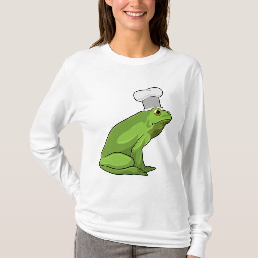 Frosch als Koch mit Koch Hut T-Shirt (Vorderseite)