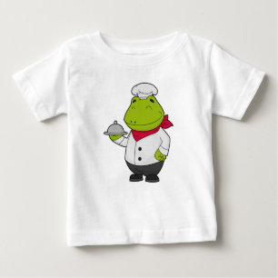 Frosch als Koch mit Platter Baby T-shirt