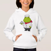 Frosch als Koch mit Platter Hoodie (Vorderseite)
