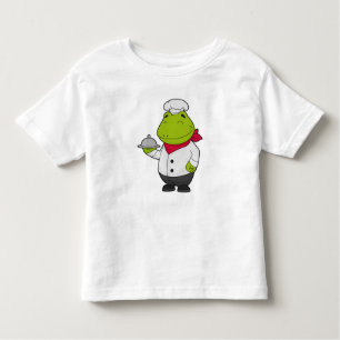 Frosch als Koch mit Platter Kleinkind T-shirt