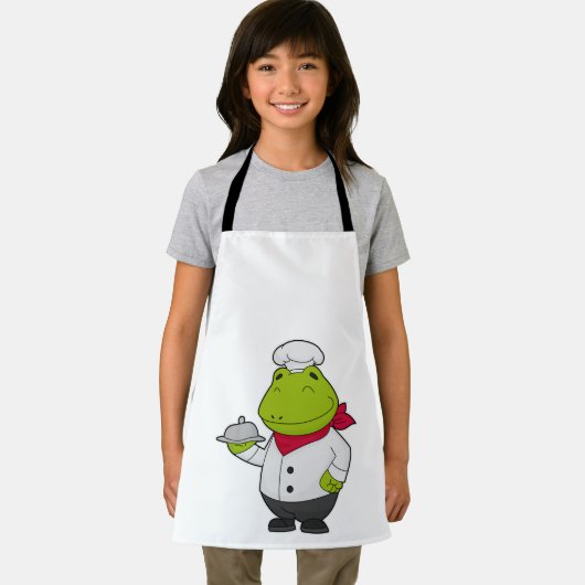 Frosch als Koch mit Platter Schürze (Insitu)