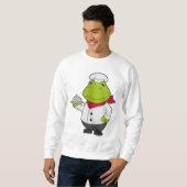 Frosch als Koch mit Platter Sweatshirt (Vorne ganz)