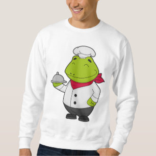Frosch als Koch mit Platter Sweatshirt