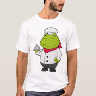 Frosch als Koch mit Platter T-Shirt