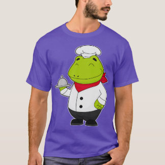 Frosch als Koch mit Platter T-Shirt