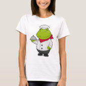 Frosch als Koch mit Platter T-Shirt (Vorderseite)