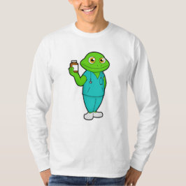 Frosch als Krankenschwester mit Medizin und Stetho T-Shirt