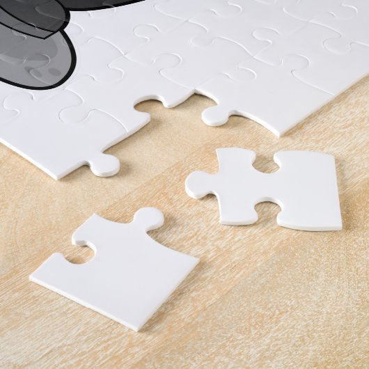 Frosch als Lehrer mit Buch Puzzle (Seite)