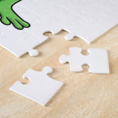 Frosch als Polizeibeamter mit Polizeihut Puzzle (Seite)