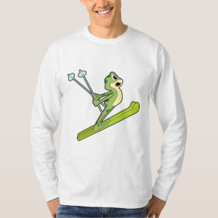 Frosch als Skijumper mit Ski.PNG T-Shirt