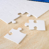 Frosch als Snowobarder mit Snowboard Puzzle (Seite)