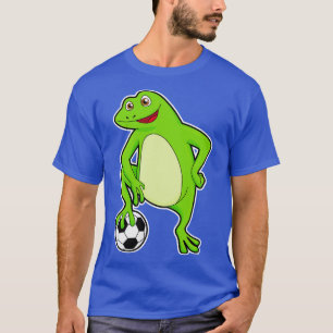 Frosch als Spieler mit Kugel T-Shirt