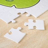Frosch als Zauberer mit Zauberstab Puzzle (Seite)