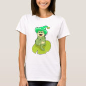 Frosch als Zauberer mit Zauberstab T-Shirt