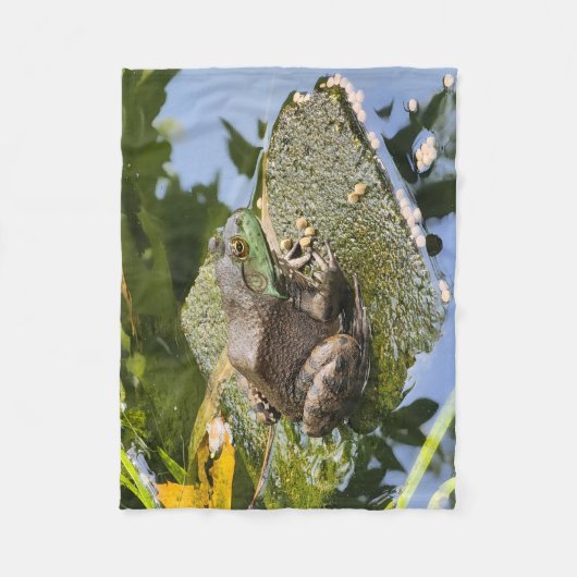 Frosch - Alter Knacker Fleecedecke (Vorderseite)
