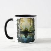 Frosch am Waldstrom-Reflexionsbild Tasse (Links)