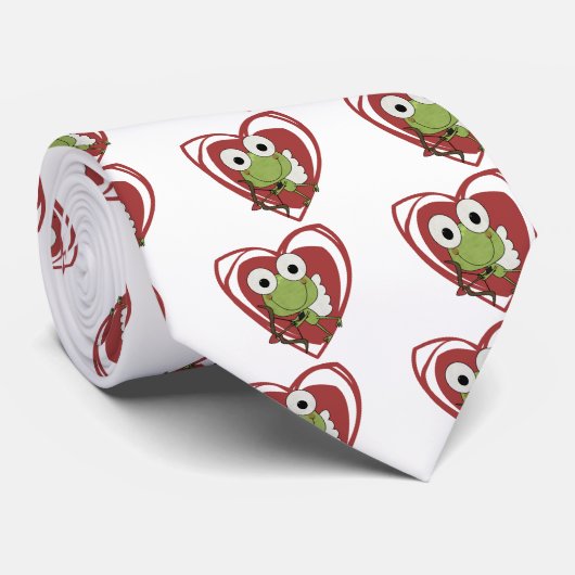 Frosch-Amorvalentine-T - Shirts und Geschenke Krawatte (Gerollt)